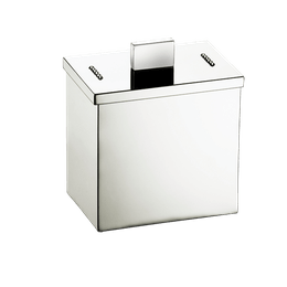 Porta Cotonete ELEGANCY 8302 Cromado com Cristais Swarovski ROGEART