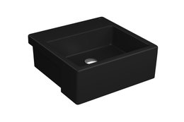 Cuba de Semi-Encaixe Quadrada com Mesa 42cm Preto Fosco - L.830.94 DECA