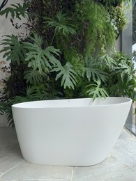 Banheira Ilheus de Imersão 125 x 71 x 61 Branca valvula cr Sabbia