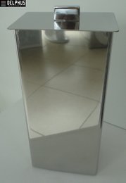 Porta escova dental Retangular Inox