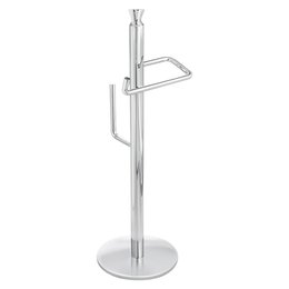 Papeleira de Chão com Reserva Clean Cromado