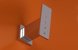 Cabide Cromado / Strass Monza Plus Crismoe