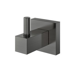 Cabide de Parede Square Grafite Escovado Docol