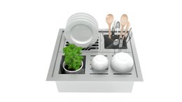 Canal Organizador Umido 45cm com Acessorios 20.03.10450 DeBacco