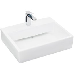 Cuba Apoio com Valvula Oculta 57x46x14 Branca