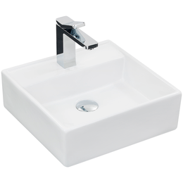 Cuba Apoio Quadrada com Mesa 38X38X12 Branca