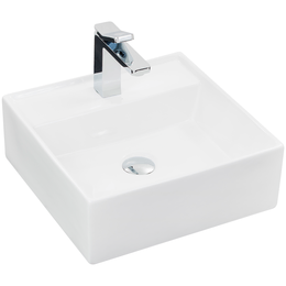 Cuba Apoio Quadrada com Mesa 41x41x14 Branca