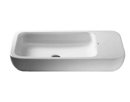 Cuba de Apoio retangular branco 75x40cm Khroma Roca