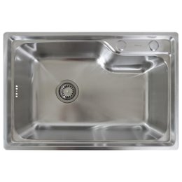 Cuba de Cozinha Ipanema 60x42x22 com Dosador de Sabão e Cesto Escorredor Inox Movel
