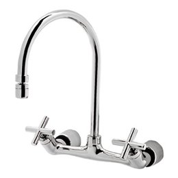 Misturador para Cozinha de Parede cromado 1258 C64 - Amazonas Shark