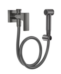 Ducha Higiênica com Registro e Derivação 1/2 Edge Grafite Escovado 850370 Docol