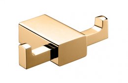 Cabideiro Duplo Quadro Dourado - RBACE20211 Rubinettos