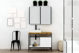 Gabinete completo 100cm Frame Mazzu