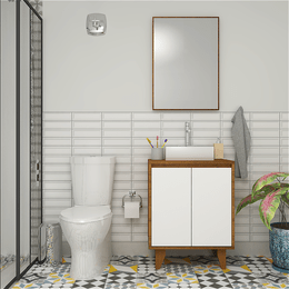 Gabinete para banheiro Anny 60cm Mazzu