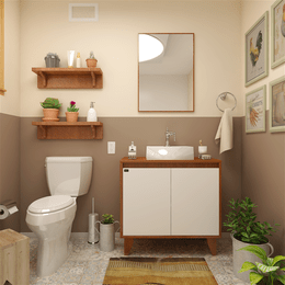 Gabinete para banheiro Anny 80cm Mazzu