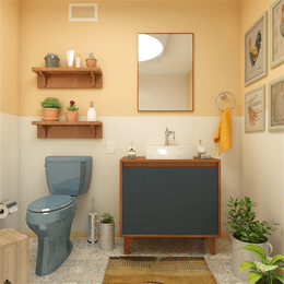 Gabinete para banheiro Anny 80cm Mazzu