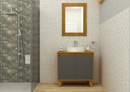 Gabinete para banheiro Anny 80cm Mazzu