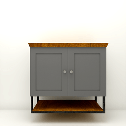 Gabinete para banheiro Nordic 80cm Mazzu