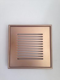 Ralo Grelha 10x10 com Base Gold Matte Listras Invinox