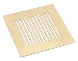 Ralo Grelha 15X15 5006/1-G Listras sem Caixilho GOLD