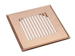 Ralo Grelha 15x15 com base Red Gold Listras Invinox