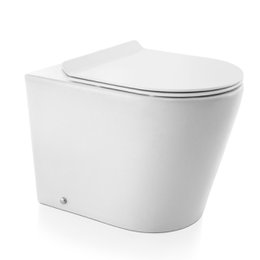 Kit Bacia Convencional com assento Liss branca +conjunto de fixação, tubo de ligação e anel de vedação 974666 Docol