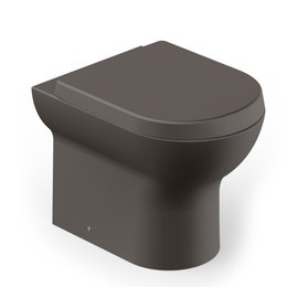 kit Bacia Roca Nexo convencional com assento termofixo café - marrom fosco