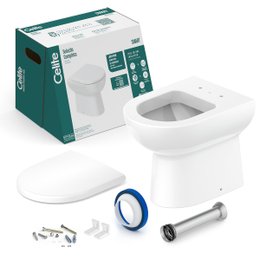Kit de Bacia Convencional, Assento PP Softclose® e itens de instalação Celite
