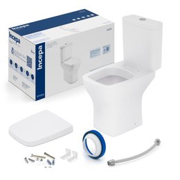 Kit Incepa Boss bacia com caixa + assento termofixo branco