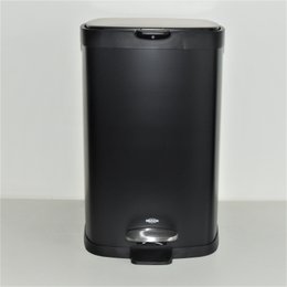Lixeira 12 litros Preta com Pedal e Balde