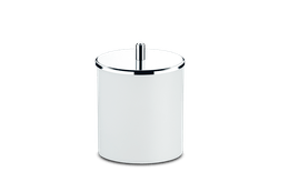 Lixeira Branca PP Tampa Inox Ø 18,5 x 23 cm 3400.202 Brinox