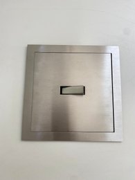 Lixeira de Embutir Quadrada para Cozinha 5 litros Aço Inox 304