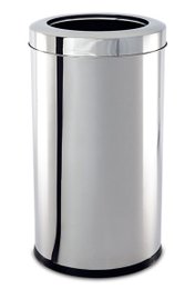 Lixeira Inox com Aro 5,4 Litros - Decorline Lixeiras Ø 18,5 x 20 cm 3033/202 BRINOX