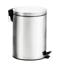 Lixeira Inox com Tampa Articulável 5,0 Litros - Decorline Lixeiras Ø 20,5 x 27,5 cm  3045/202 BRINOX