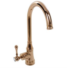 Monocomando Cozinha Gourmet Rose Gold / Cristal