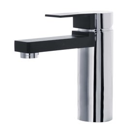 Monocomando para Lavatorio Bica Baixa B&W preto/cromado Celite