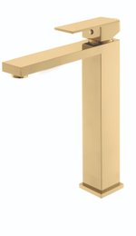 Monocomando para lavatorio Neo dourado KR429 Bica alta Kromma