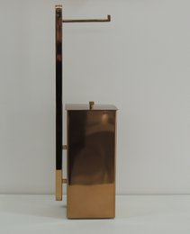 Papeleira de Chão com Lixeira Articulável Red Gold