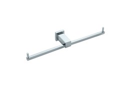 Papeleira Dupla Cromado Bari Crismoe