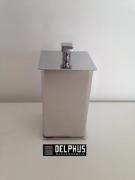 Porta Cotonete Quadrado em Inox 849 IMF