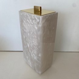 Porta escova dental retangular madreperola 19298