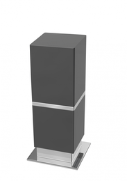 Porta Objeto de Balcão Cromo/Preto One - Zen Design BA0218.202