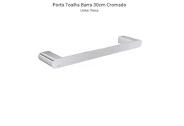 Porta Toalha Barra 30cm Cromado Versa 2040.C31.030 Deca