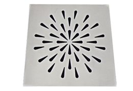 Ralo Grelha 15X15 sem Base Aço Inox Gota Invinox