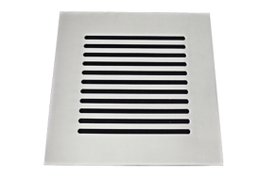 Ralo Grelha 15X15 sem Base Aço Inox Listras Invinox