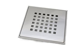 Ralo Grelha 15X15 sem Base Aço Inox Quadrado Reto Invinox