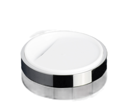 Saboneteira de balcão cromo/branco Anello BA 0320.203 Zen Design