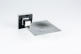 Saboneteira Fixa em Inox preto/cromo/polido Jazz BA 031.221 Zen Design
