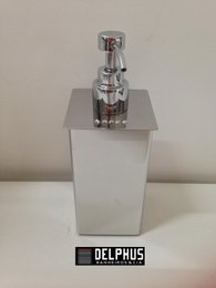 Saboneteira Liquida com Swaroviski Cromada