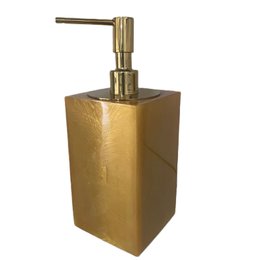 Saboneteria Liquida Dourado Escuro com tampa Gold